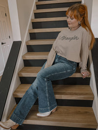 Wrangler: Rope Logo Boyfriend Crop Tee