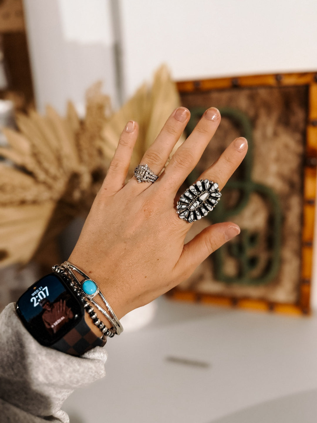 Kingman Single Stone Cuff