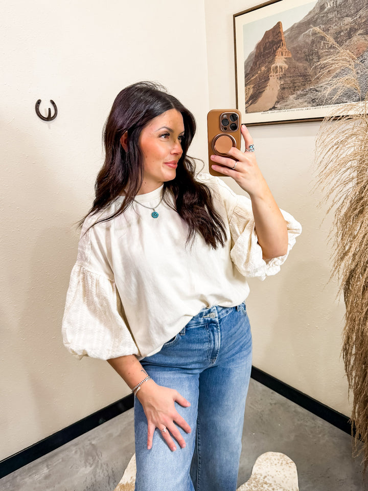 Floral Puff Sleeve Blouse