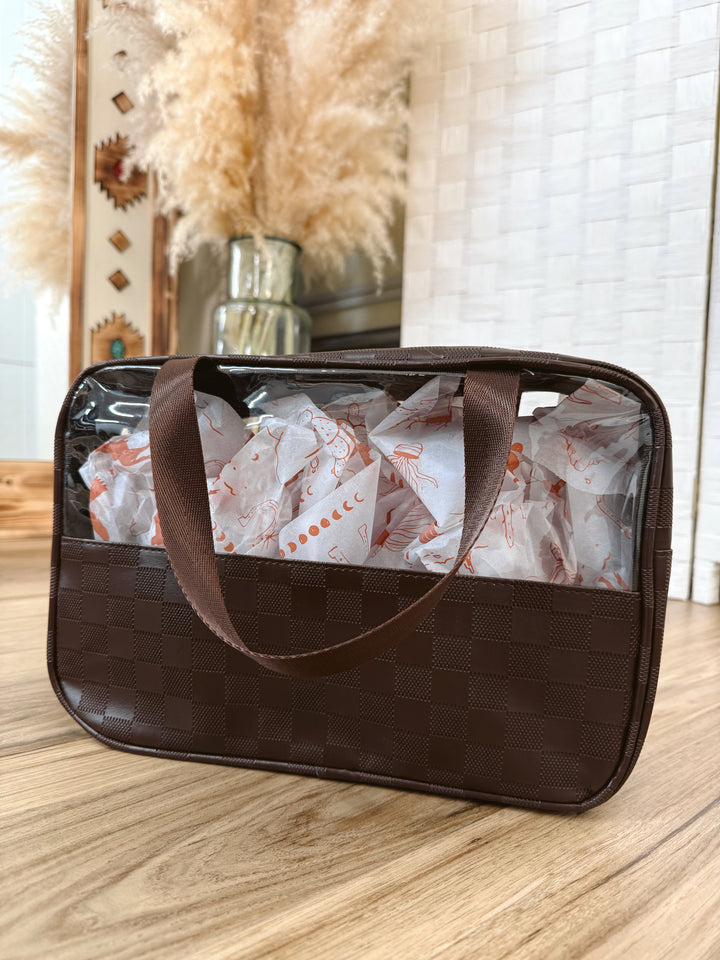 Checkered Travel Bag