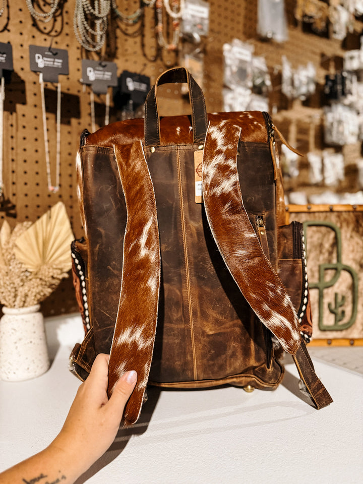 Evangeline Cowhide Backpack #23