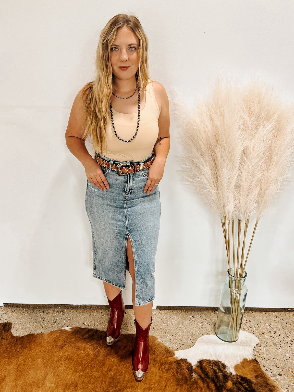 Midi Mayhem Denim Skirt