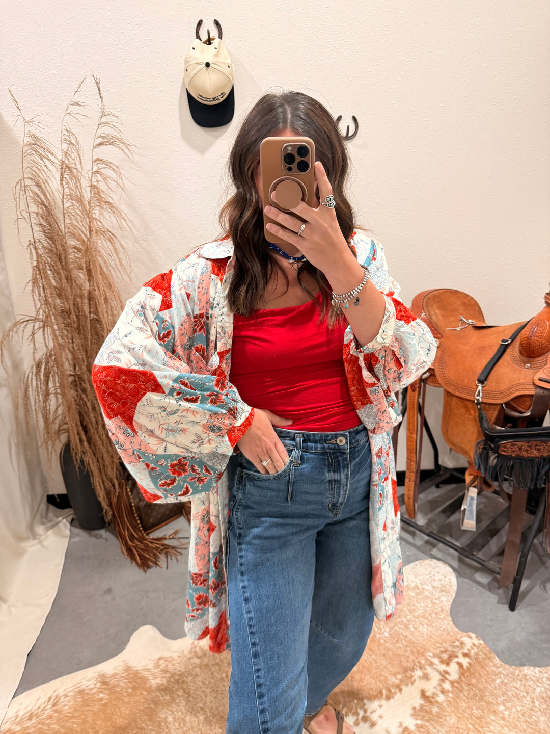 Red and Blume Tunic Dress