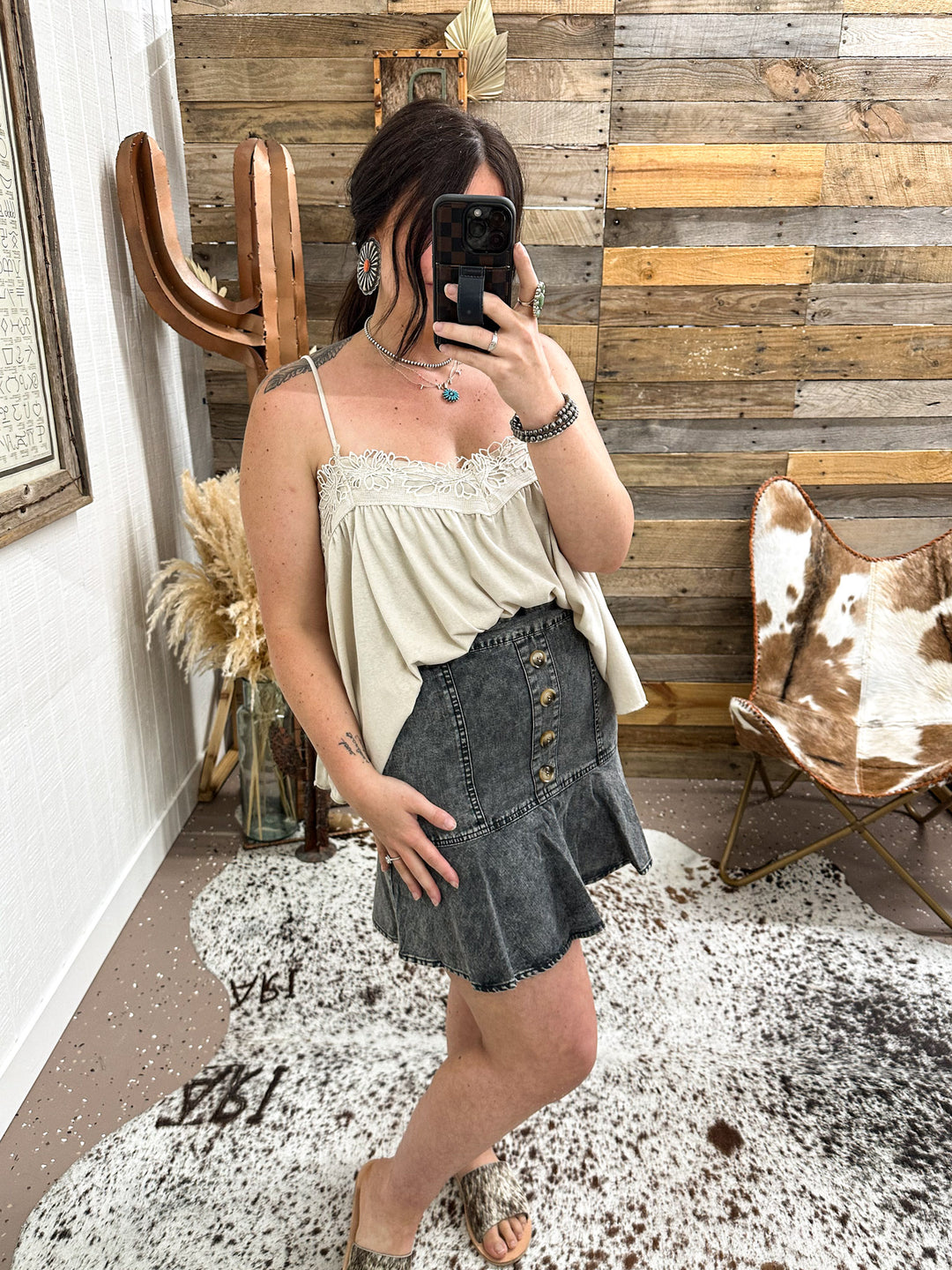 Ameillia Denim Skirt