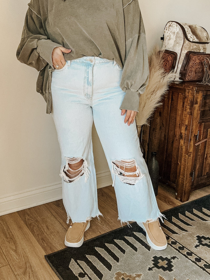 Vervet: 90'S Vintage Cropped Denim