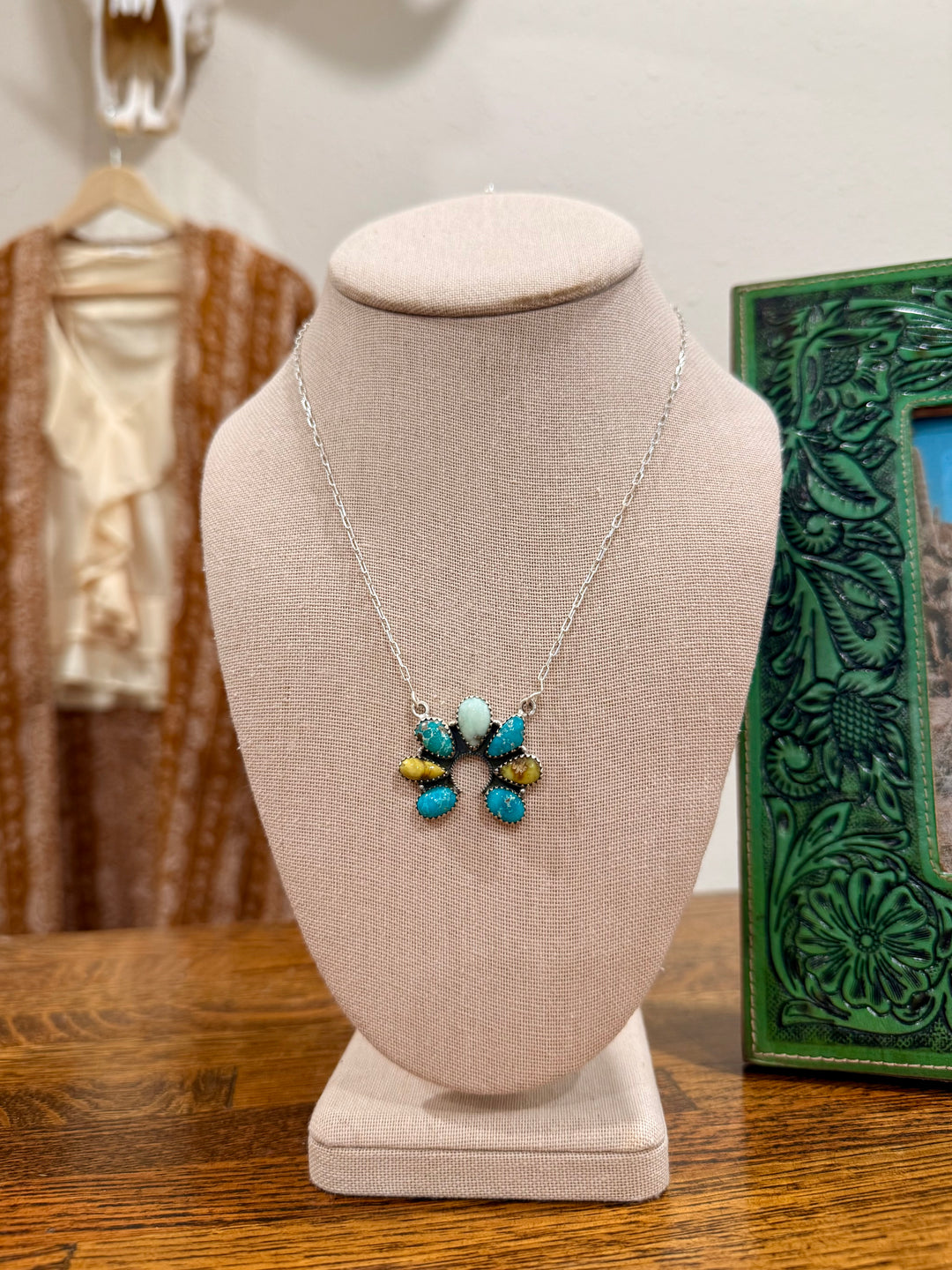 Dynasty Squash Turquoise Necklace