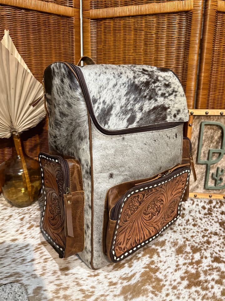 Evangeline Cowhide Backpack #64