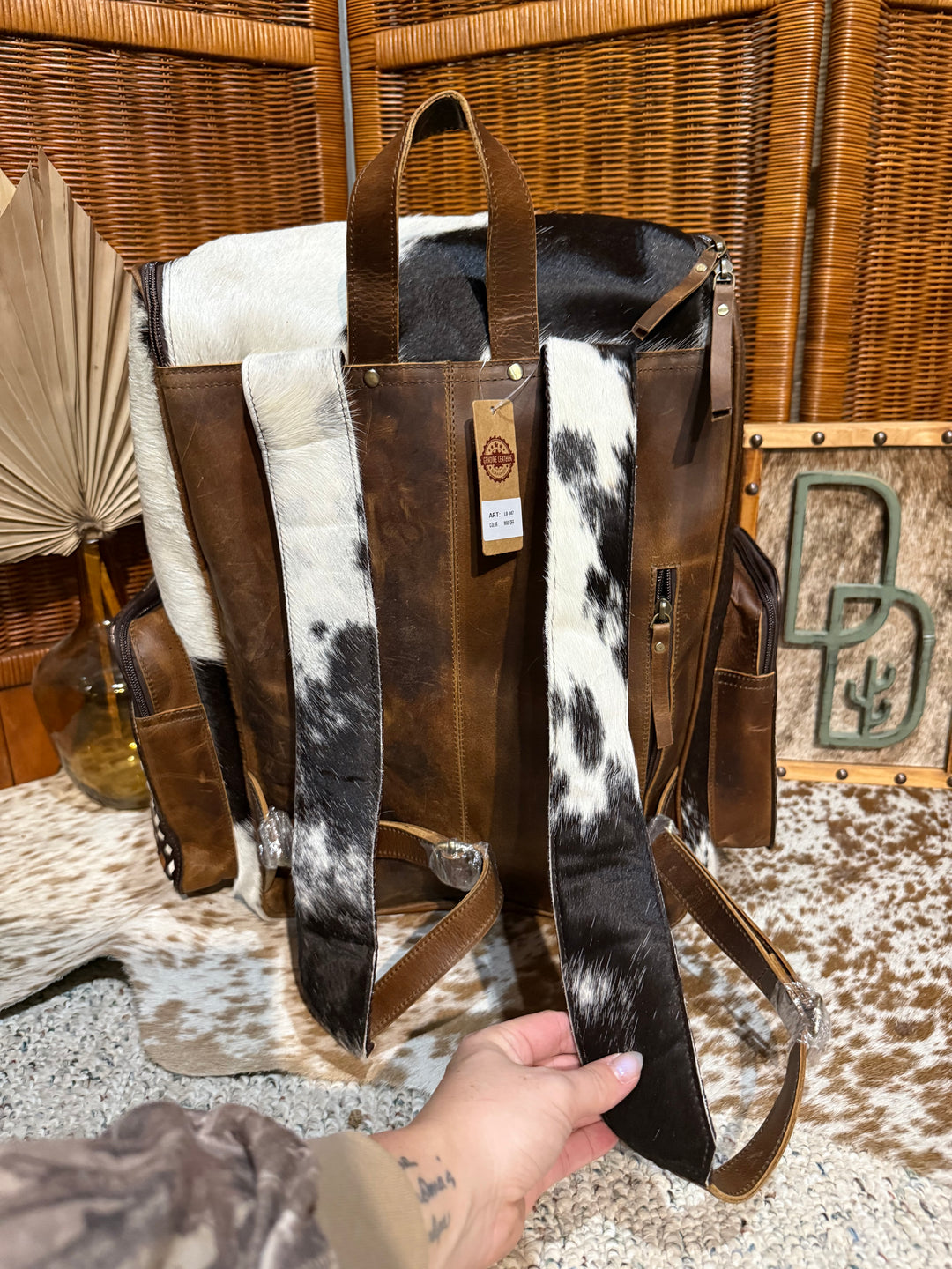 Evangeline Cowhide Backpack #99