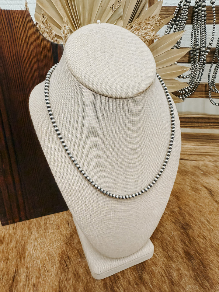 4mm 18” Navajo Pearl Necklace