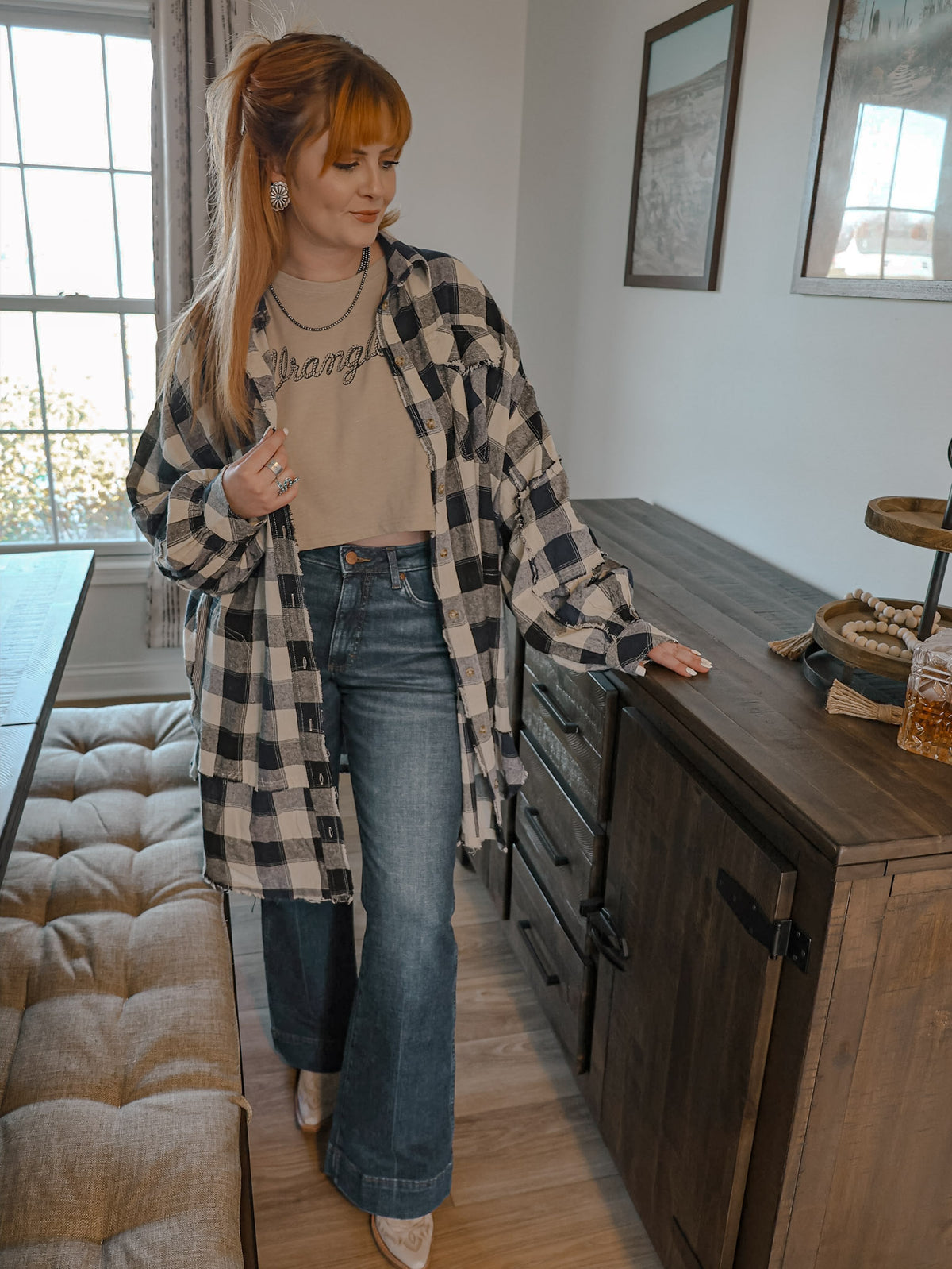 Wrangler: Rope Logo Boyfriend Crop Tee
