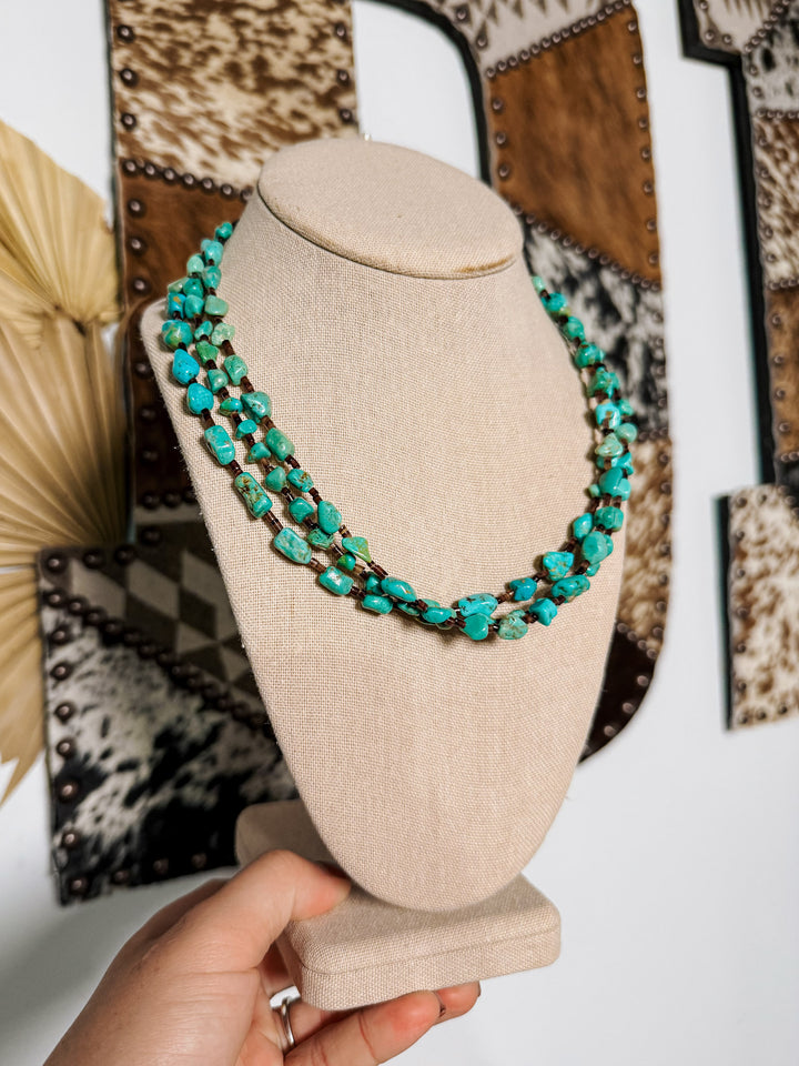 Turquoise and Shell Necklace
