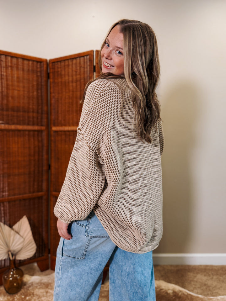 Warm Whiskey Oversized Sweater