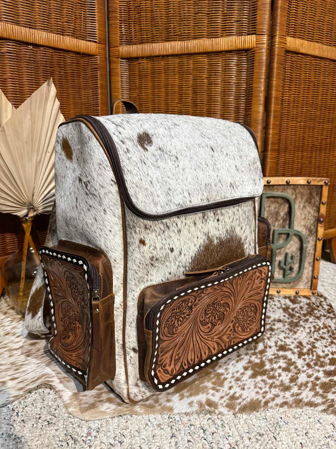 Evangeline Cowhide Backpack #78