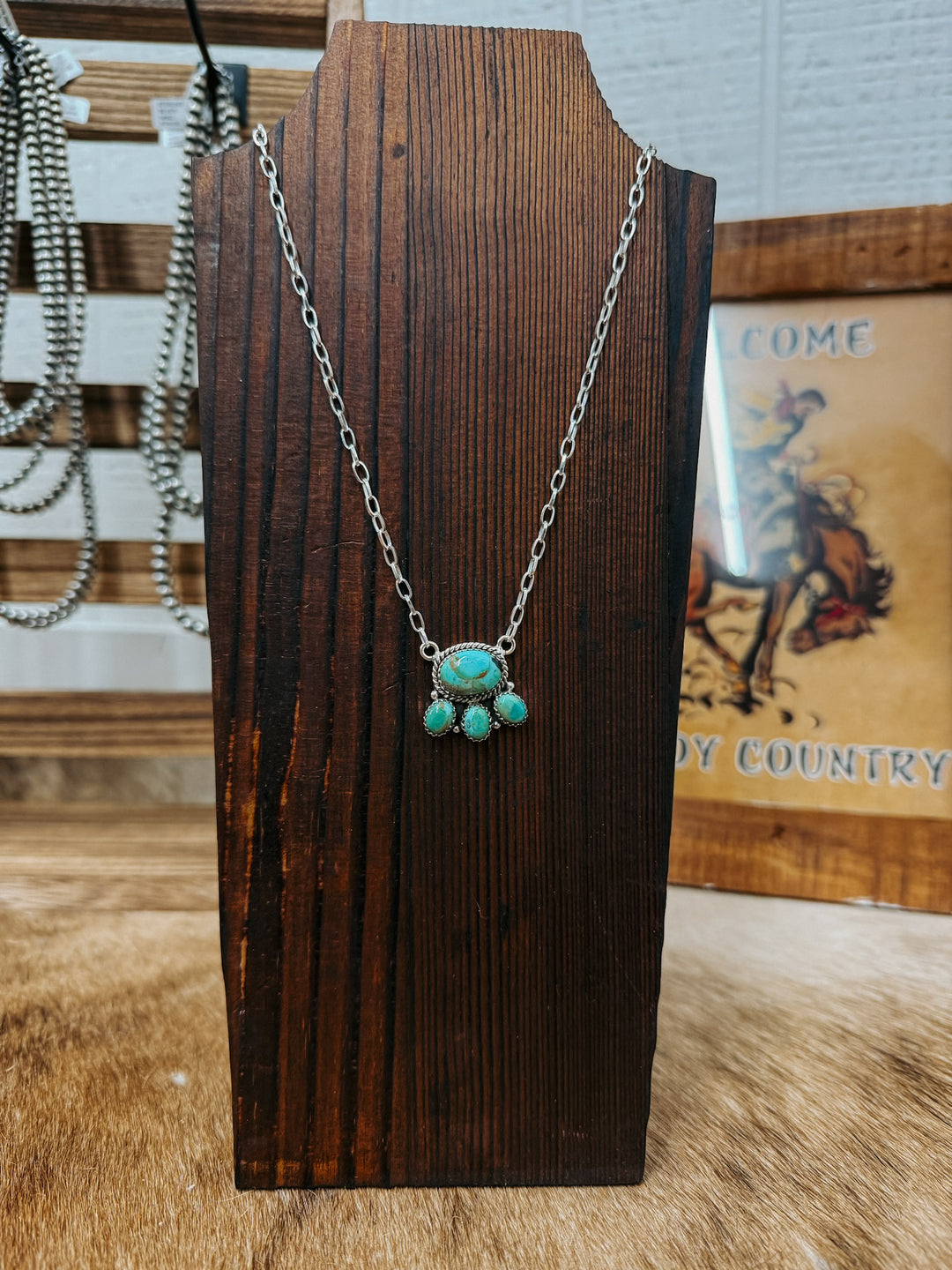 Kingman Clover Pendant Necklace #2