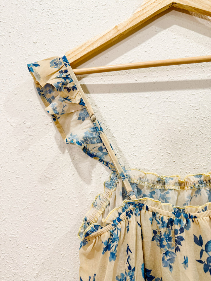 Something Blue Floral Top