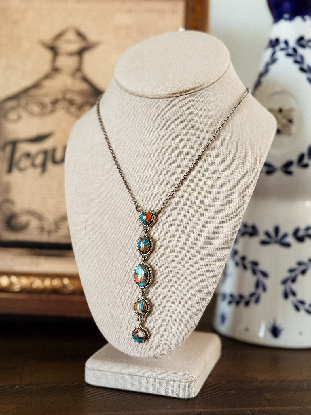 Spiny Oyster Lariat Necklace #5