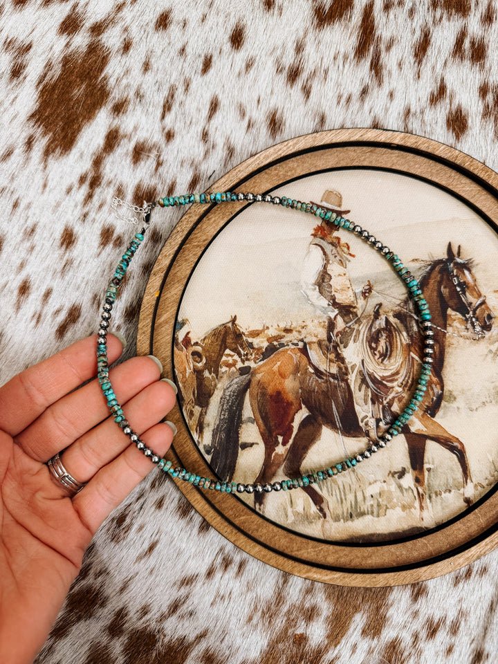 River Bend Turquoise & Pearl Necklace