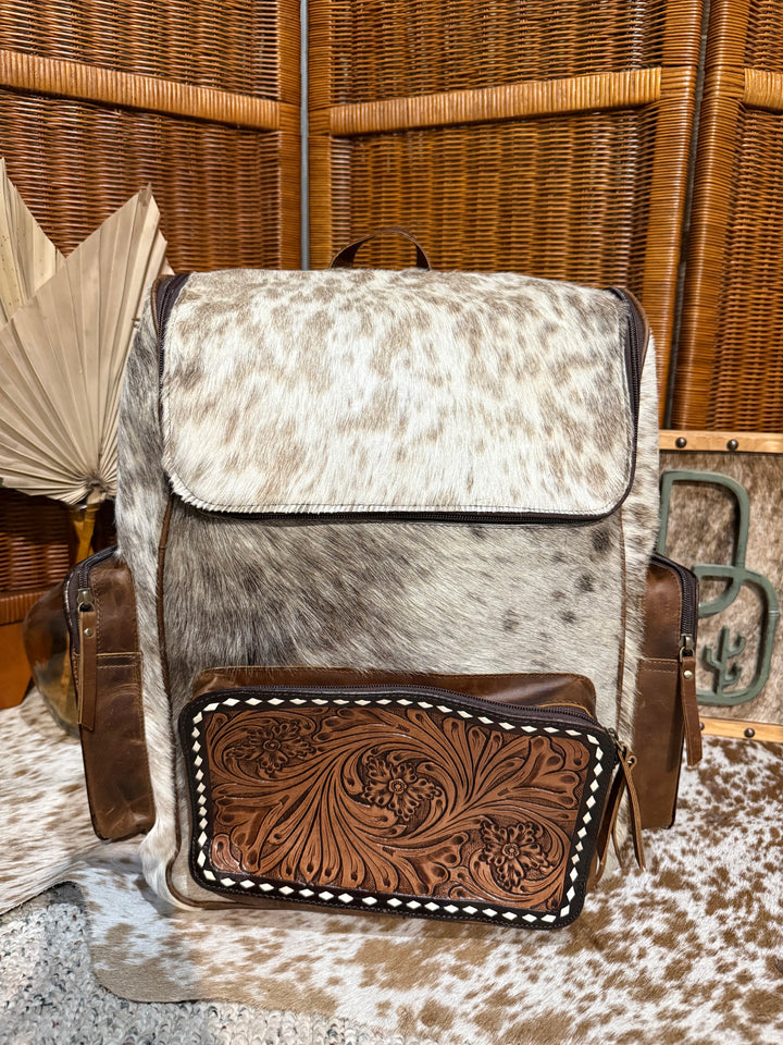 Evangeline Cowhide Backpack #81