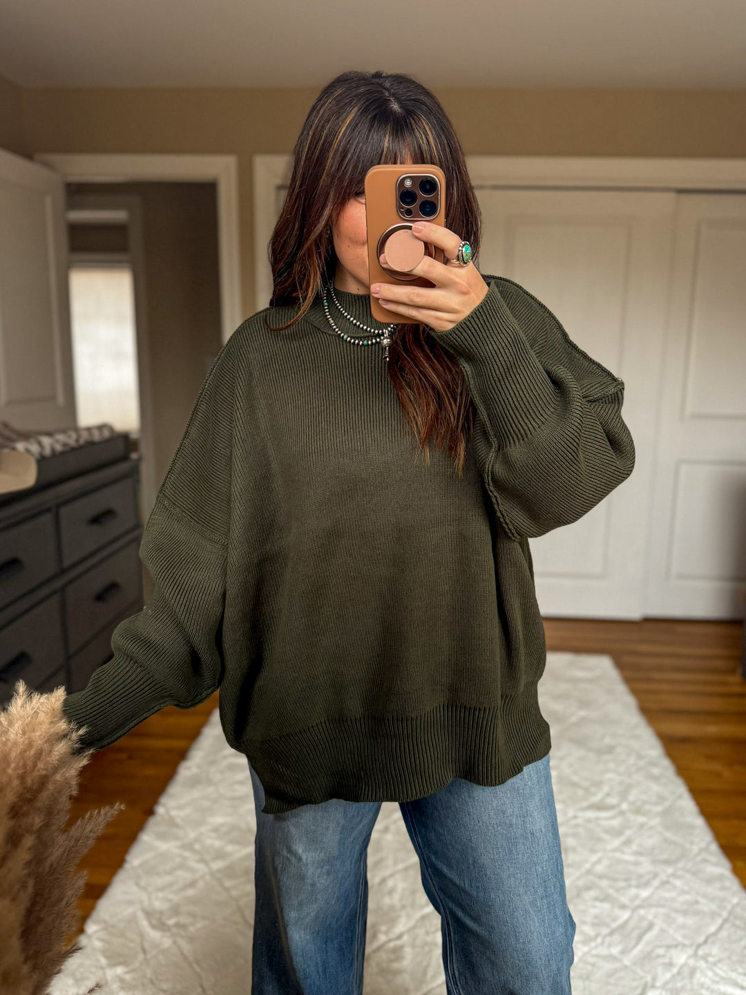 Desert Sweater: Dark Olive
