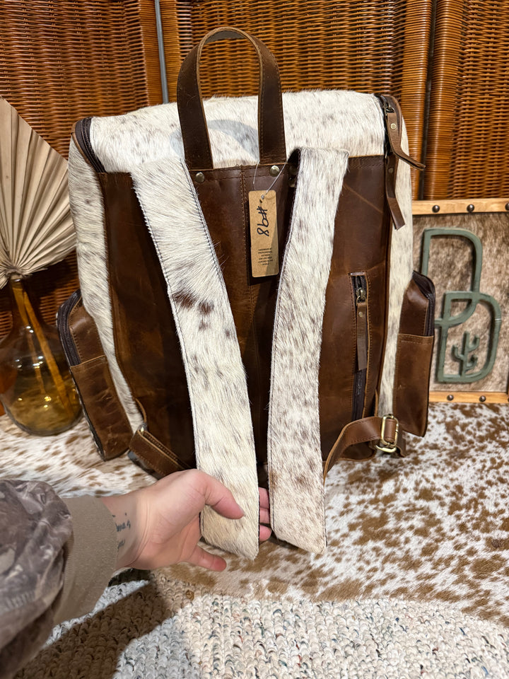 Evangeline Cowhide Backpack #98