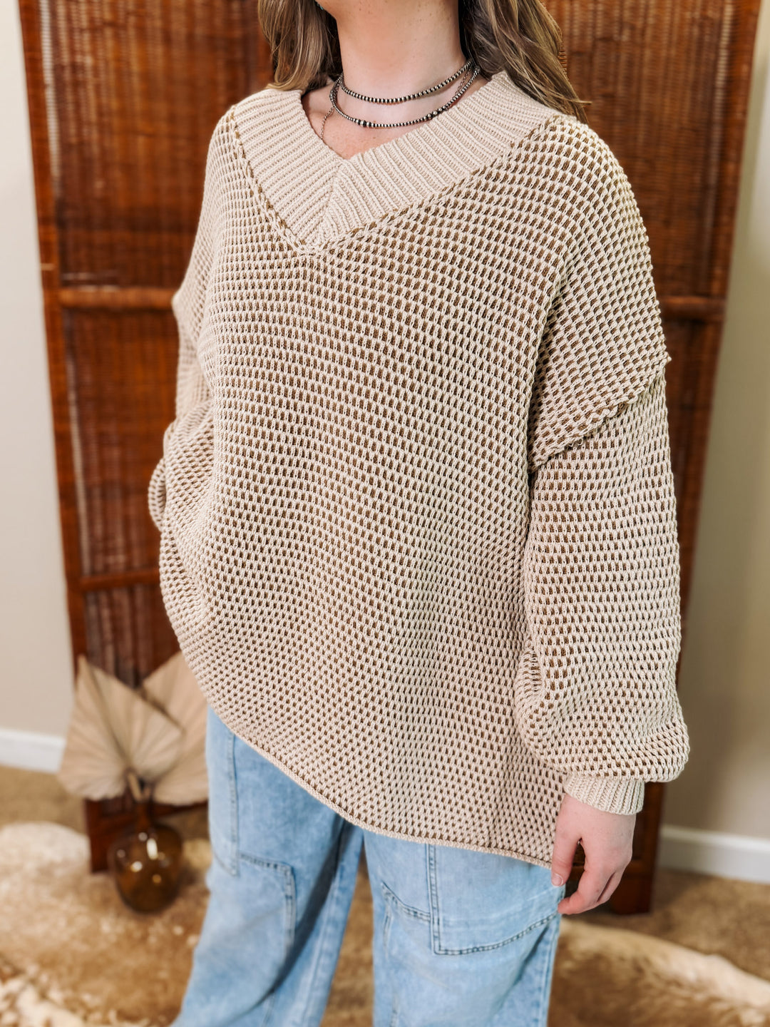 Warm Whiskey Oversized Sweater