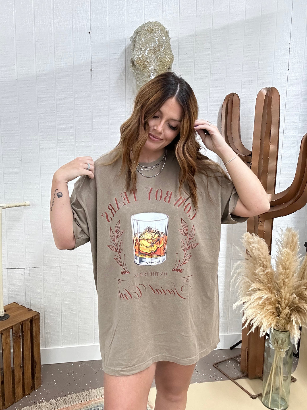 Cowboy Tears Oversized Tee