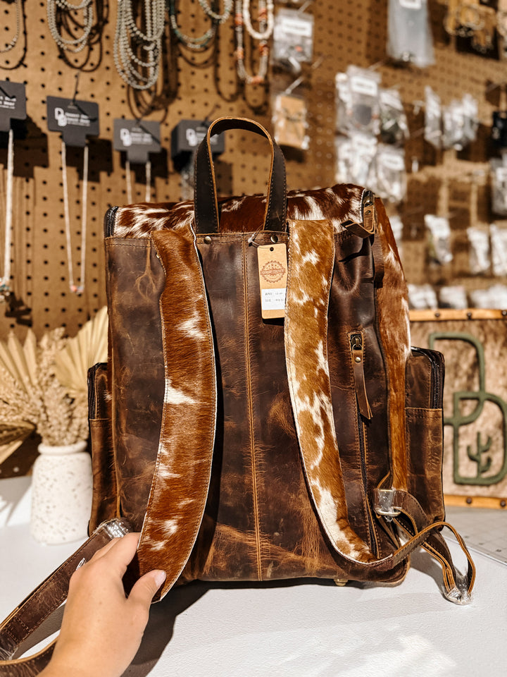 Evangeline Cowhide Backpack #35
