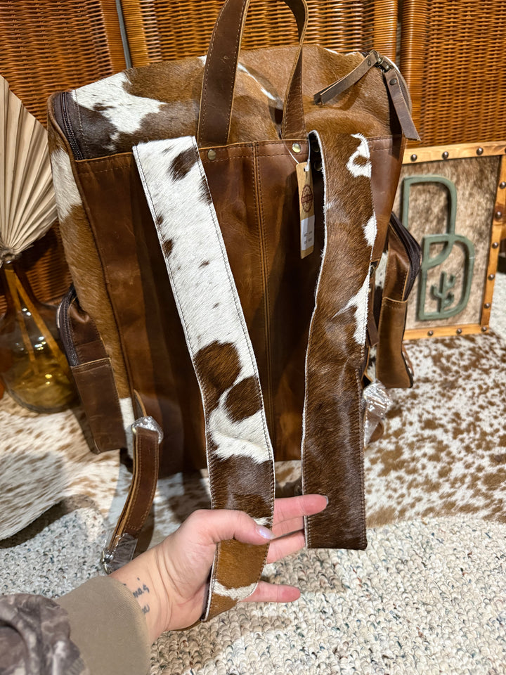 Evangeline Cowhide Backpack #100