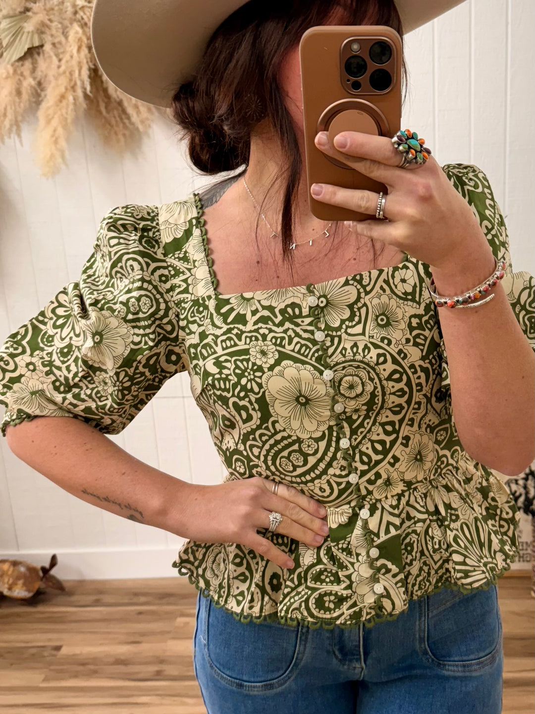 Hazel and Sage Top