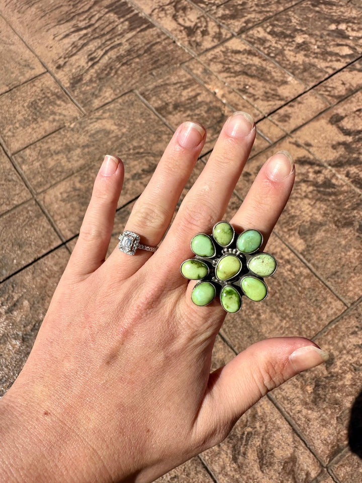 Hazel Turquoise Cluster Ring