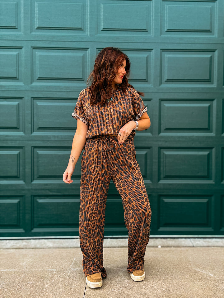 Cheetah Kelsey Pant Set