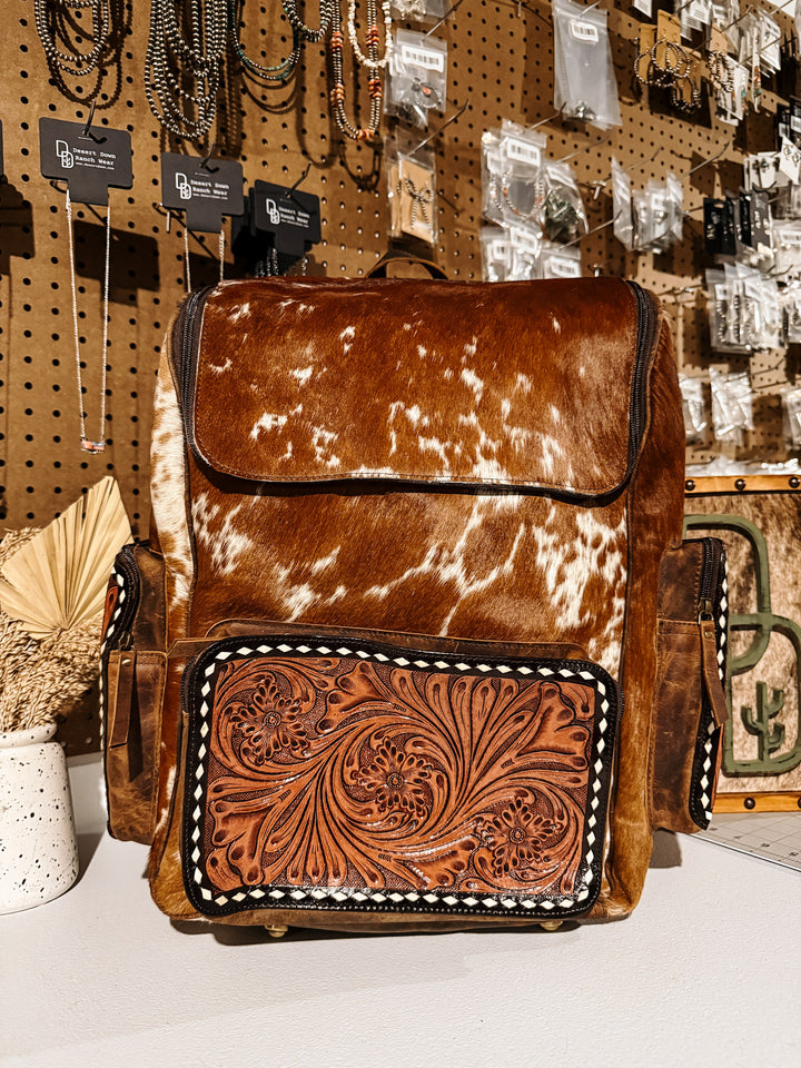 Evangeline Cowhide Backpack #23