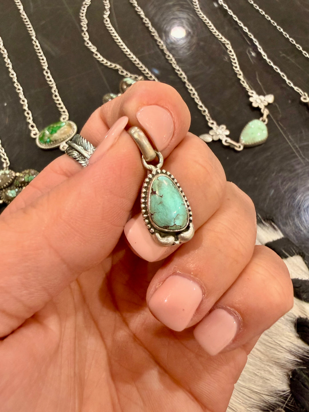 Turquoise Dainty Pendant #9