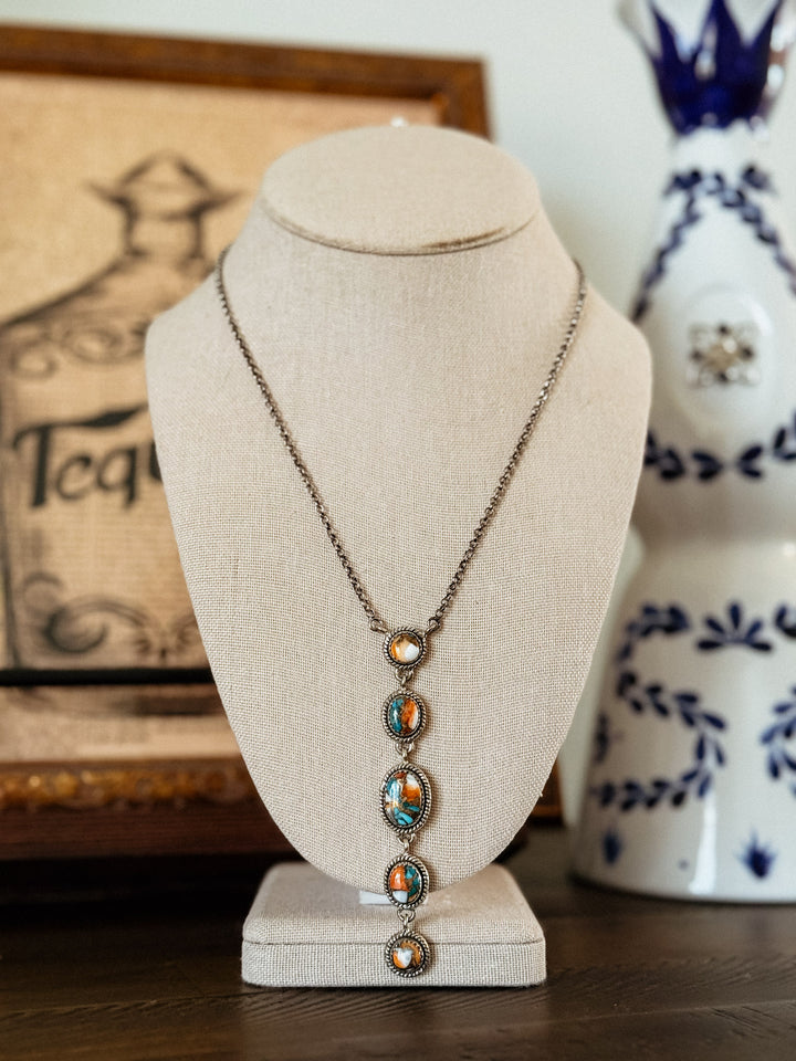 Spiny Oyster Lariat Necklace #4
