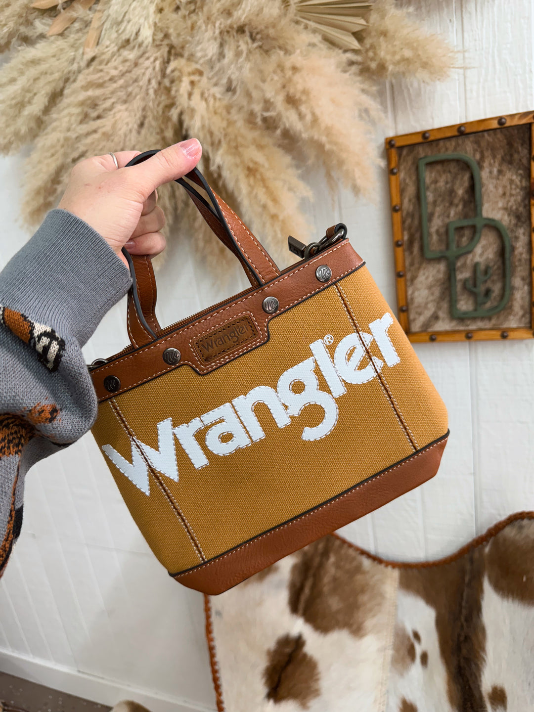 Wrangler Canvas Mini Tote Bag