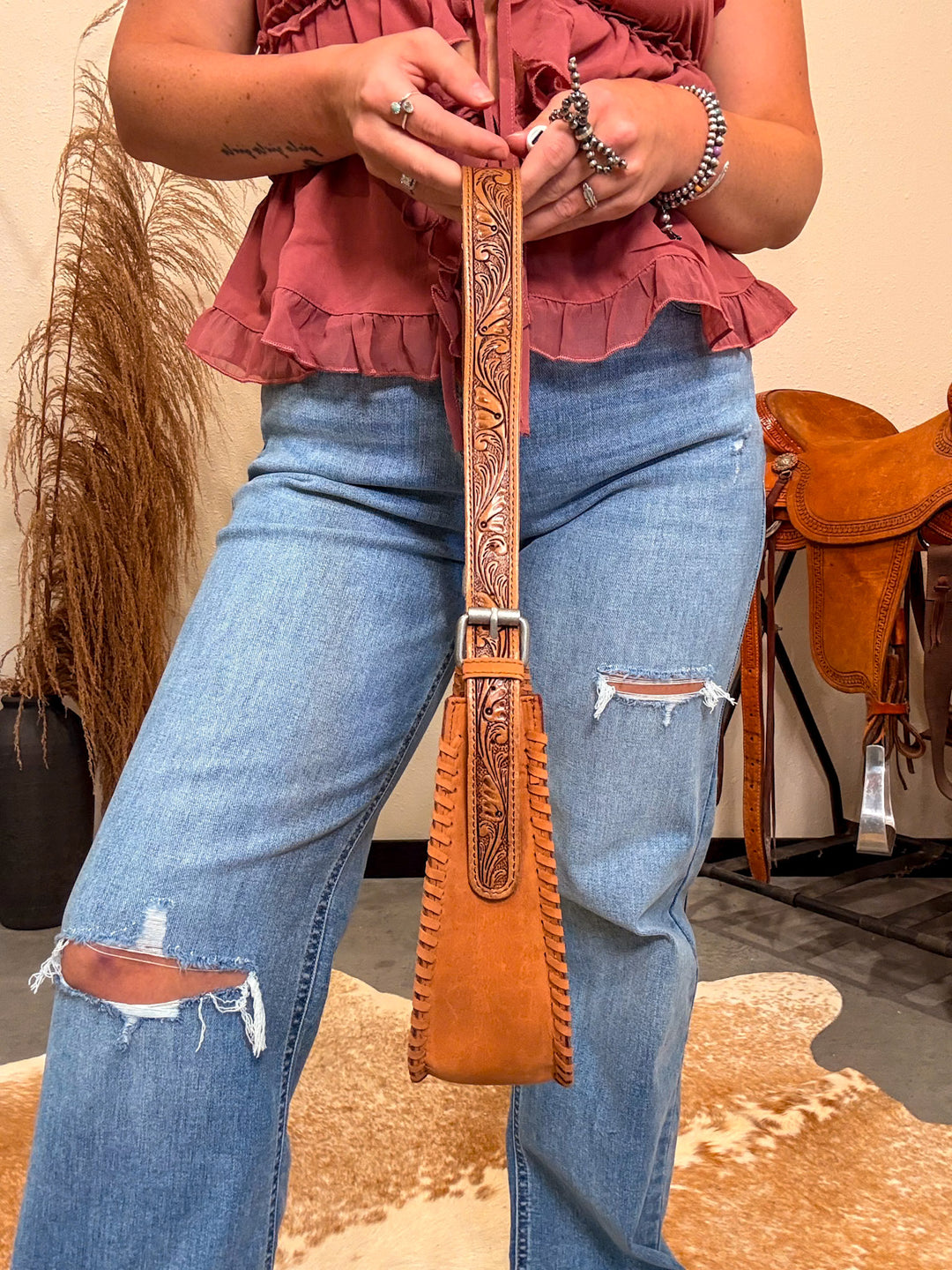 Loyal West Saddle Brown Purse