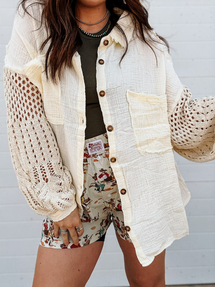 Cast Away Crochet Shacket
