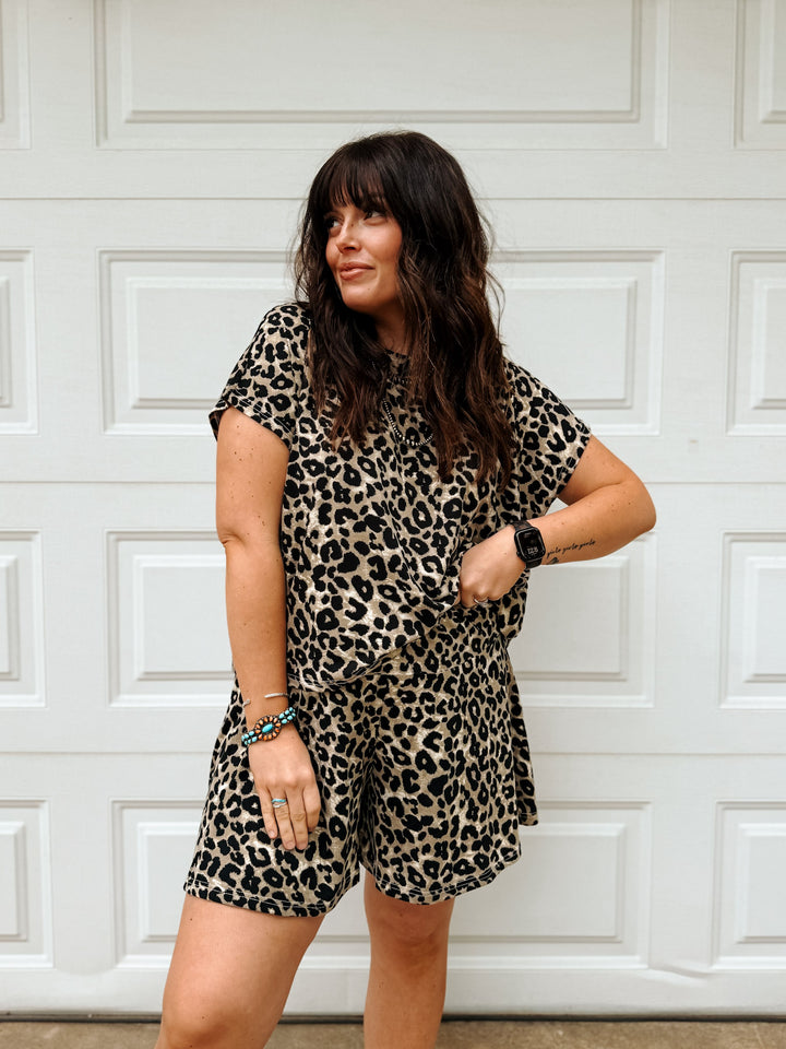 Leopard Lounge Set
