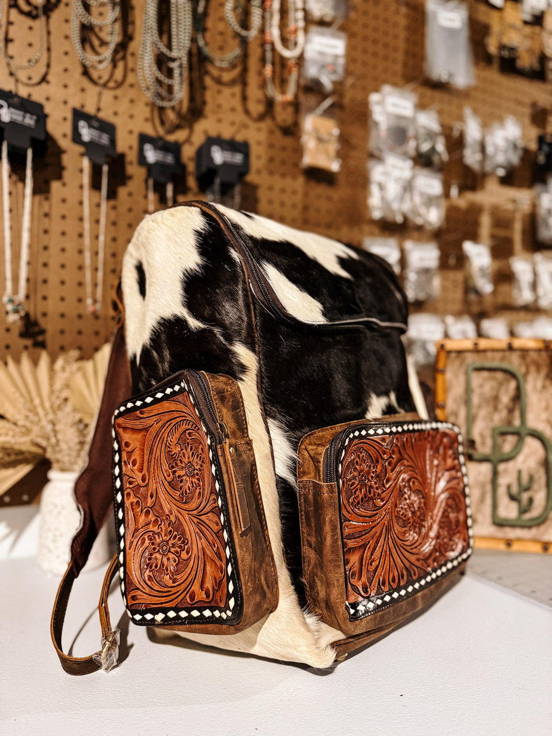 Evangeline Cowhide Backpack #37