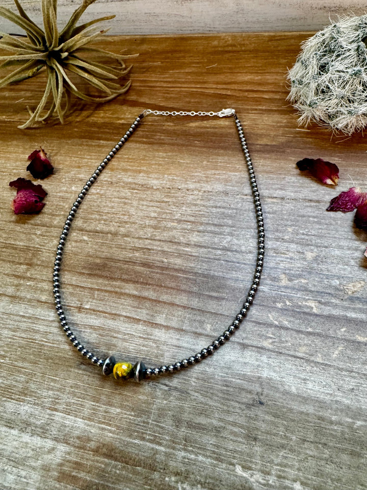 14" 3mm Bumblebee Bead Chocker