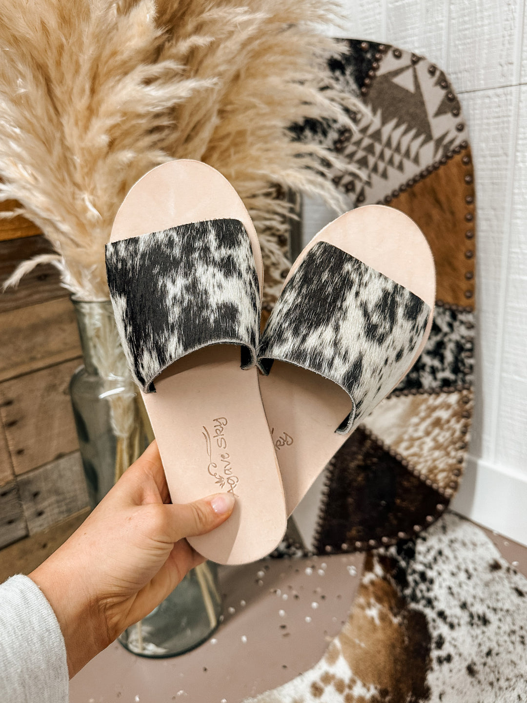 Agave Sky Cowhide Sandals 7 #5