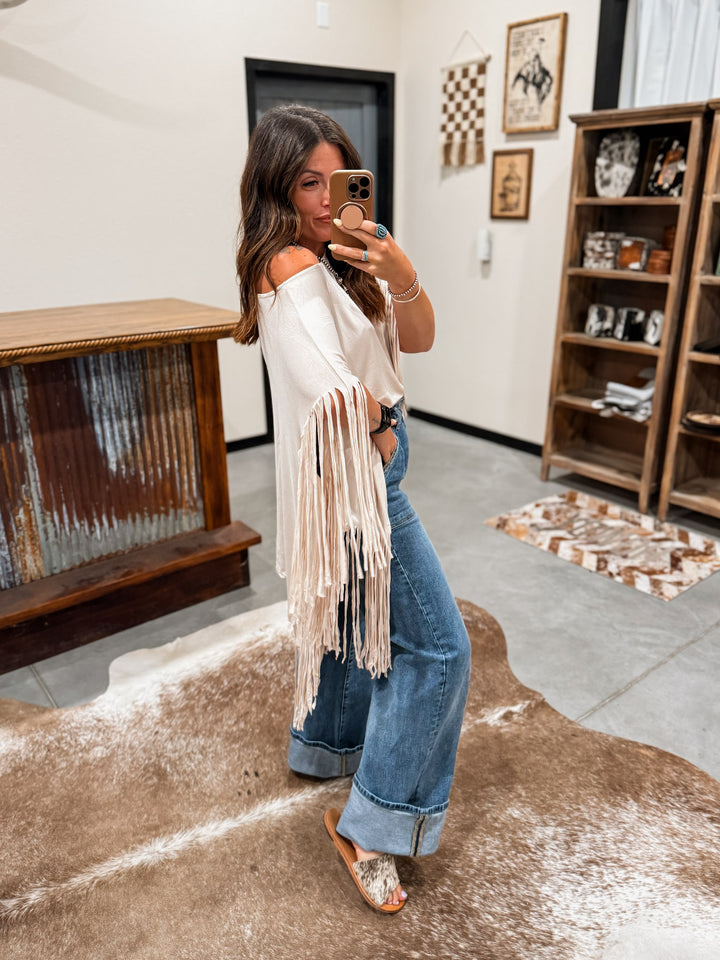 Fringe Tunic: Oat