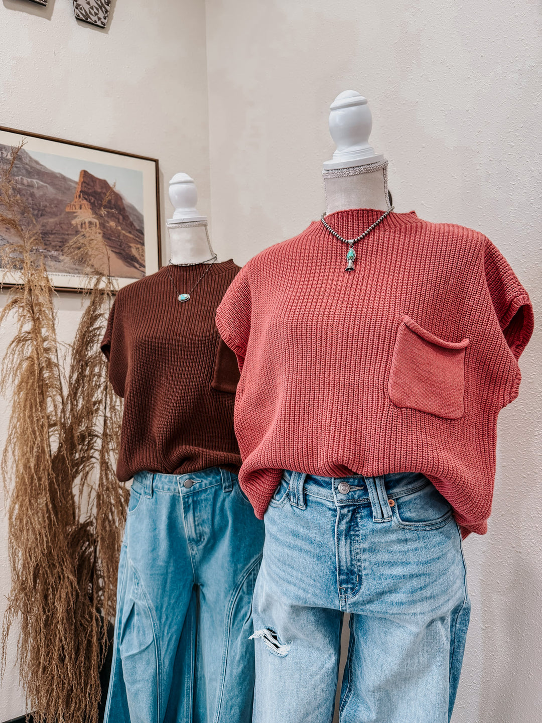 Sedona Knit Vest: Espresso