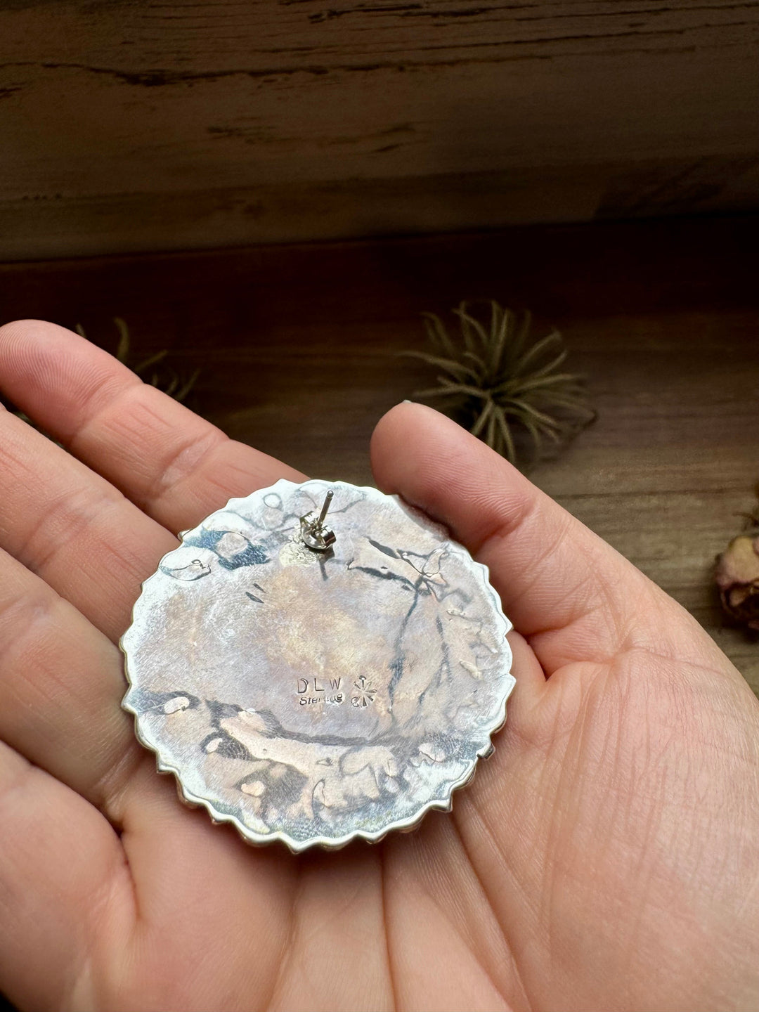 Pink Dahlia Cluster Earrings