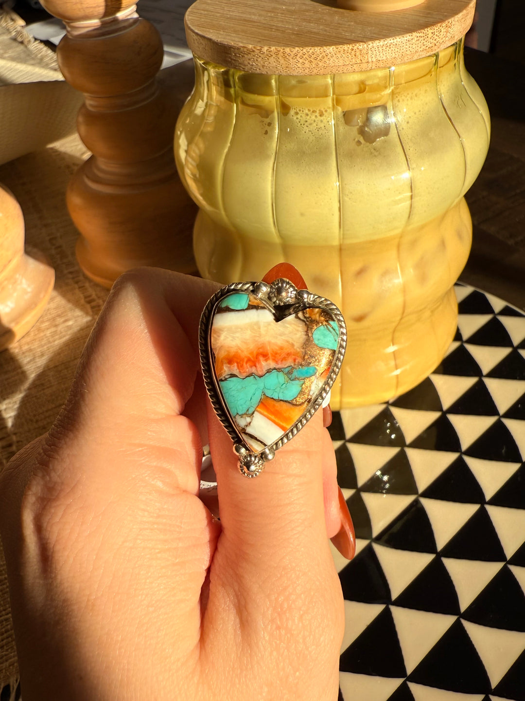 Heart Breaker Adjustable Ring: Spiny #2