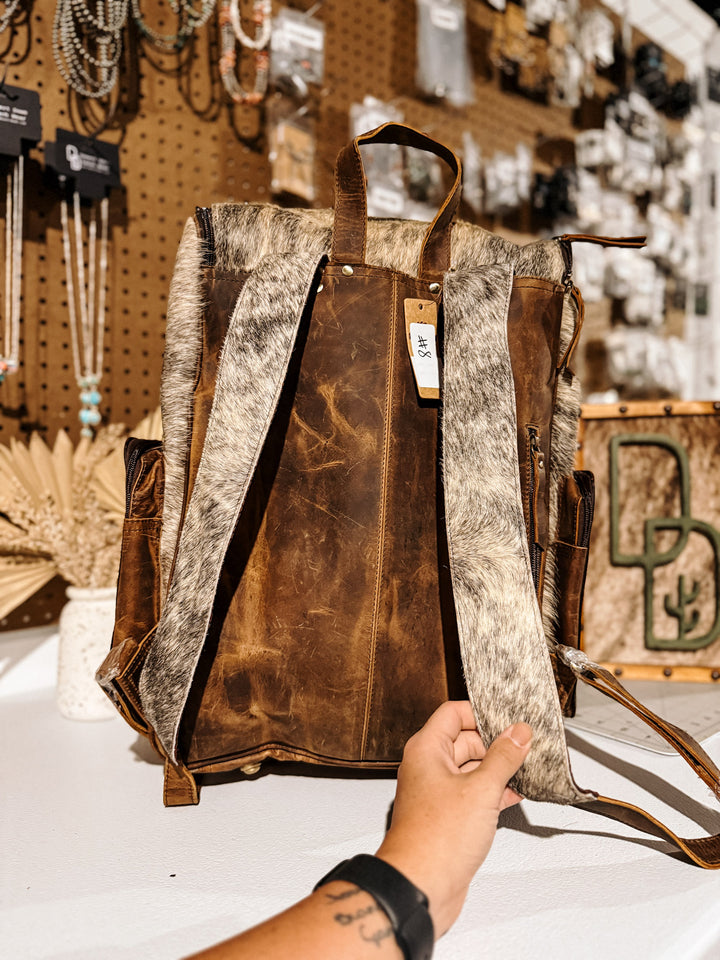 Evangeline Cowhide Backpack #8