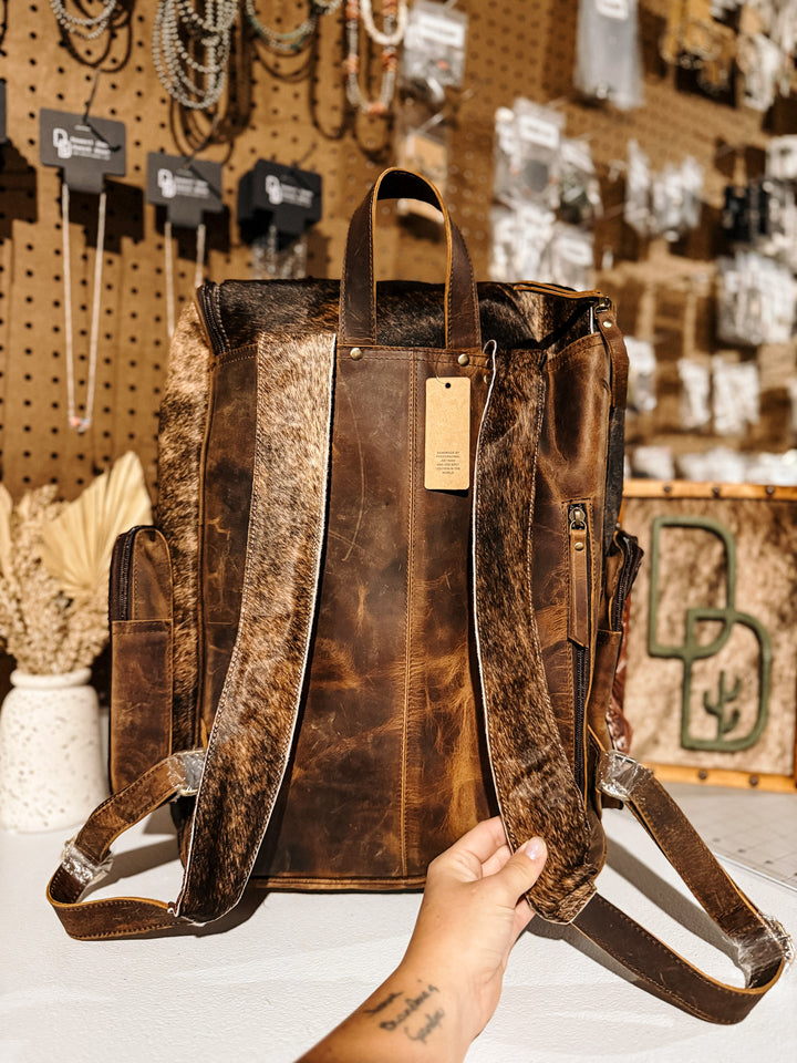 Evangeline Cowhide Backpack #33