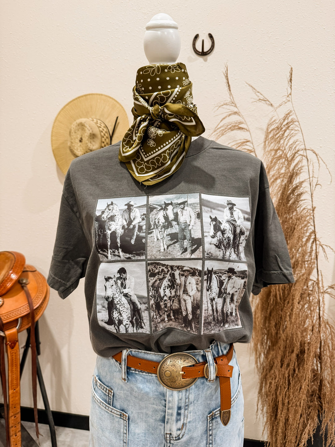 Monochrome Cowboy Tee
