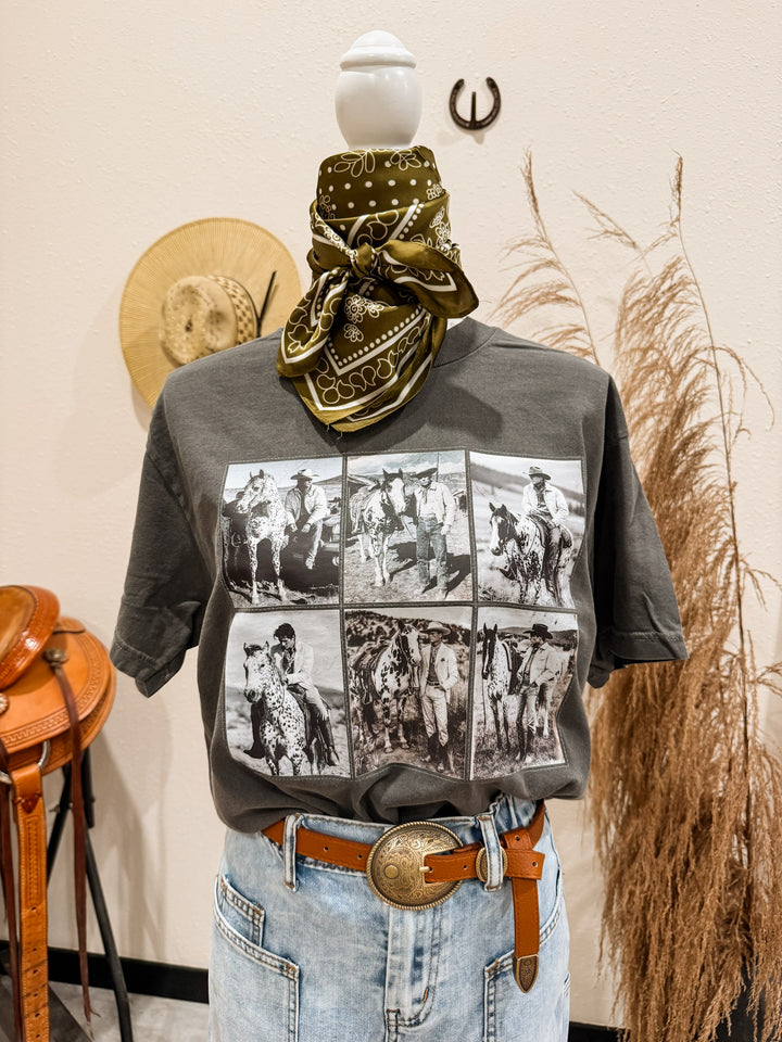 Monochrome Cowboy Tee