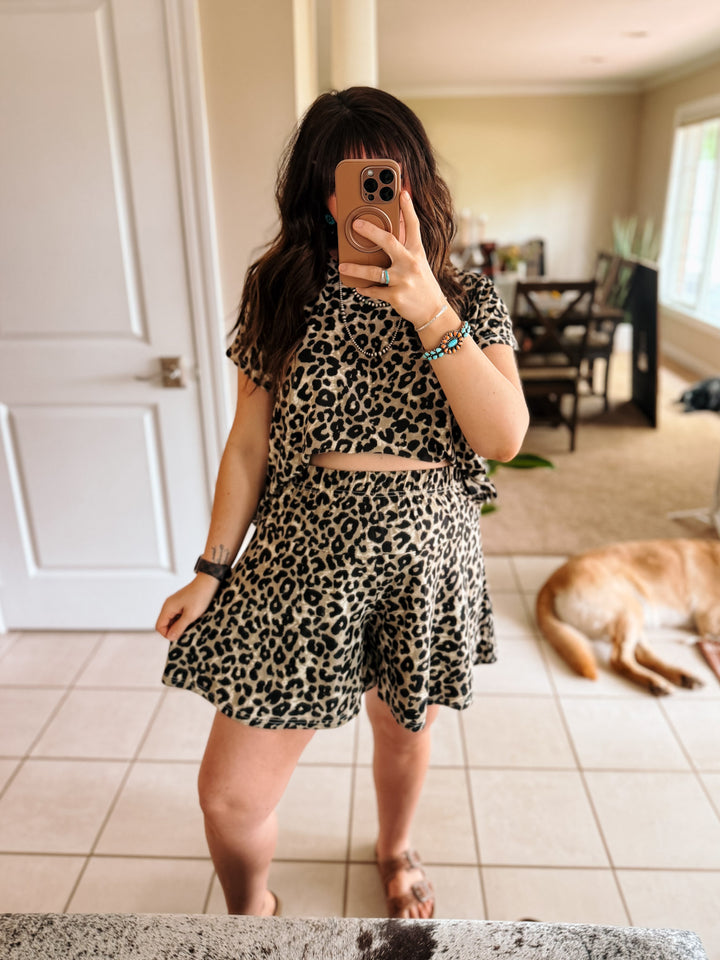 Leopard Lounge Set